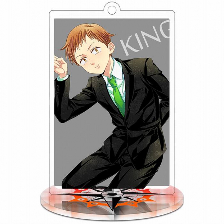 The Seven Deadly Sin King Rectangular Small Standing Plates acrylic keychain pendant 8-9CM Style A