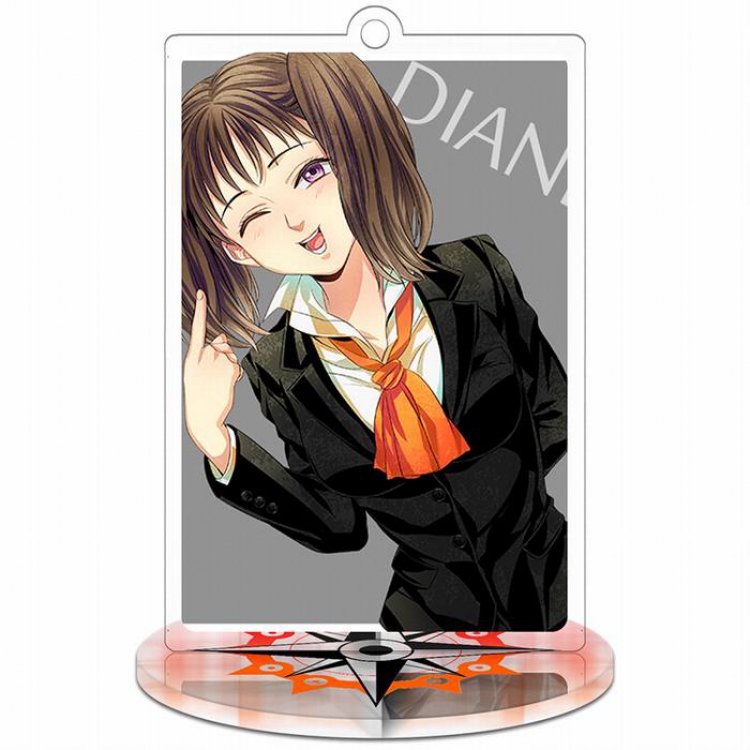 The Seven Deadly Sin Diane Rectangular Small Standing Plates acrylic keychain pendant 8-9CM