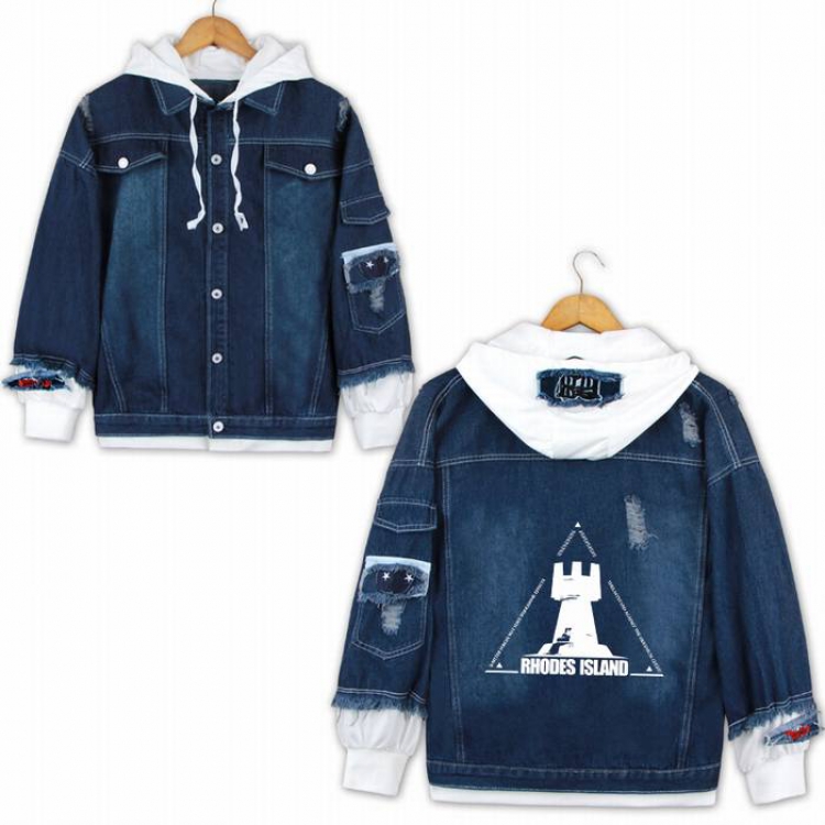 Arknights-16 Denim jacket coat Hoodie S M L XL 2XL 3XL