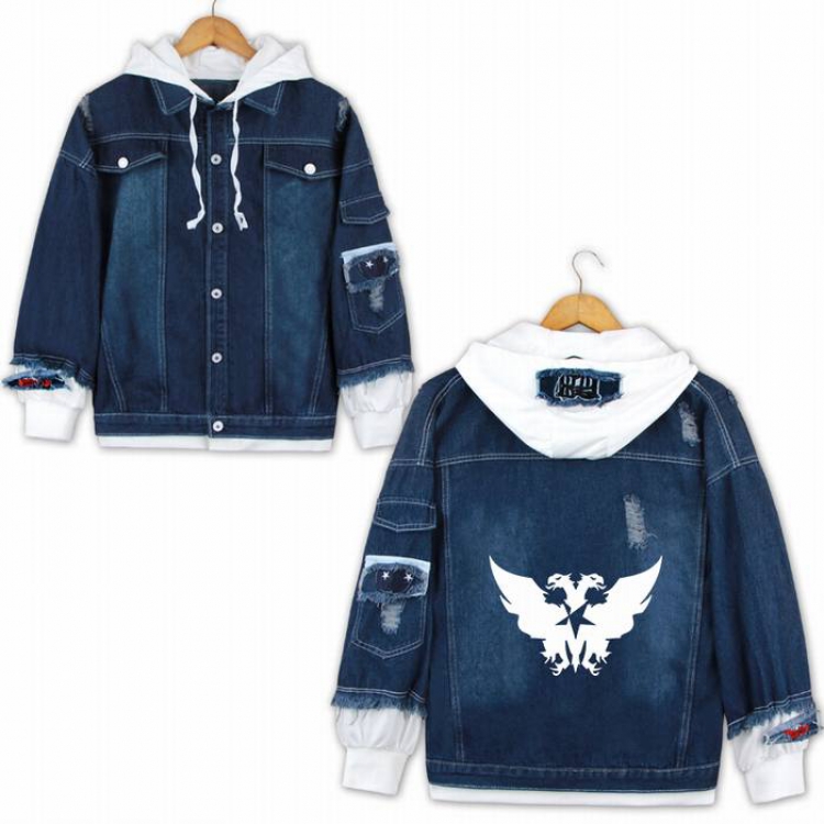 Arknights-22 Denim jacket coat Hoodie S M L XL 2XL 3XL