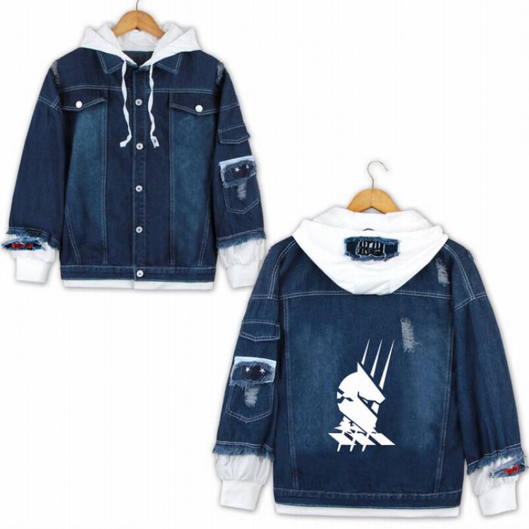 Arknights-6 Denim jacket coat Hoodie S M L XL 2XL 3XL