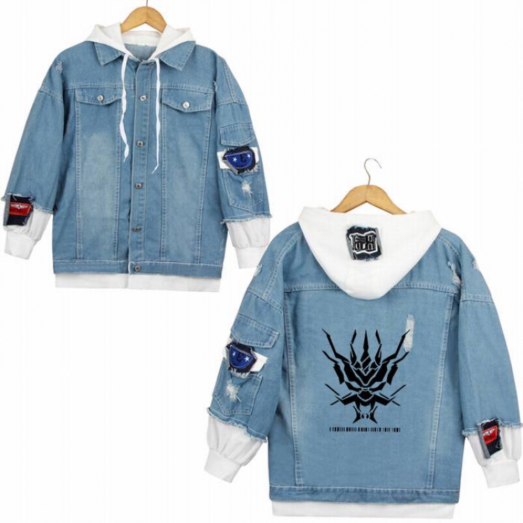 Arknights-13A Denim jacket coat Hoodie S M L XL 2XL 3XL