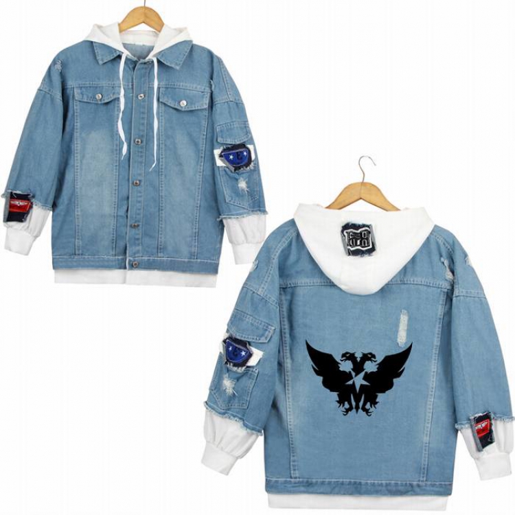 Arknights-21A Denim jacket coat Hoodie S M L XL 2XL 3XL