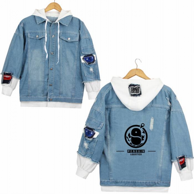 Arknights-19A Denim jacket coat Hoodie S M L XL 2XL 3XL