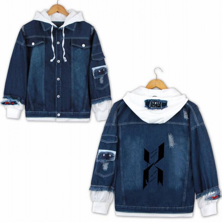 Arknights-24A Denim jacket coat Hoodie S M L XL 2XL 3XL