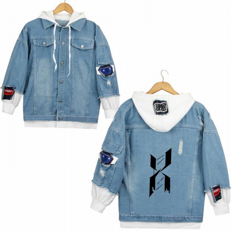 Arknights-23A Denim jacket coat Hoodie S M L XL 2XL 3XL