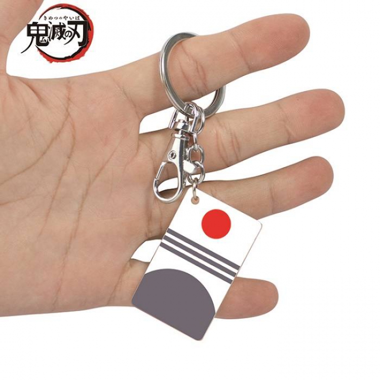 Demon Slayer Kimets-2 Anime Acrylic Color Map Keychain Pendant