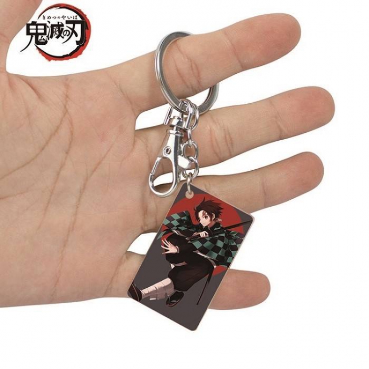 Demon Slayer Kimets-20 Anime Acrylic Color Map Keychain Pendant