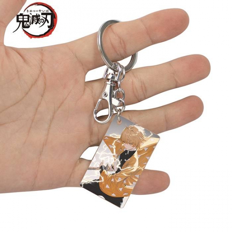 Demon Slayer Kimets-44 Anime Acrylic Color Map Keychain Pendant