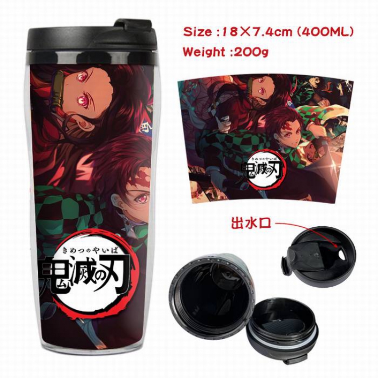 Demon Slayer Kimets-18A Starbucks Leakproof Insulation cup Kettle 7.4X18CM 400ML