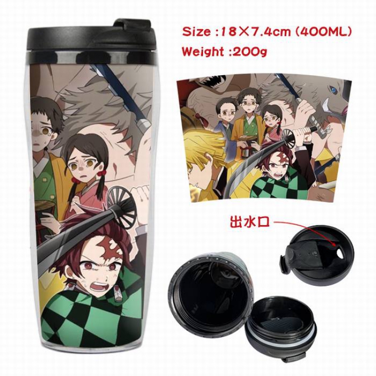 Demon Slayer Kimets-27A Starbucks Leakproof Insulation cup Kettle 7.4X18CM 400ML