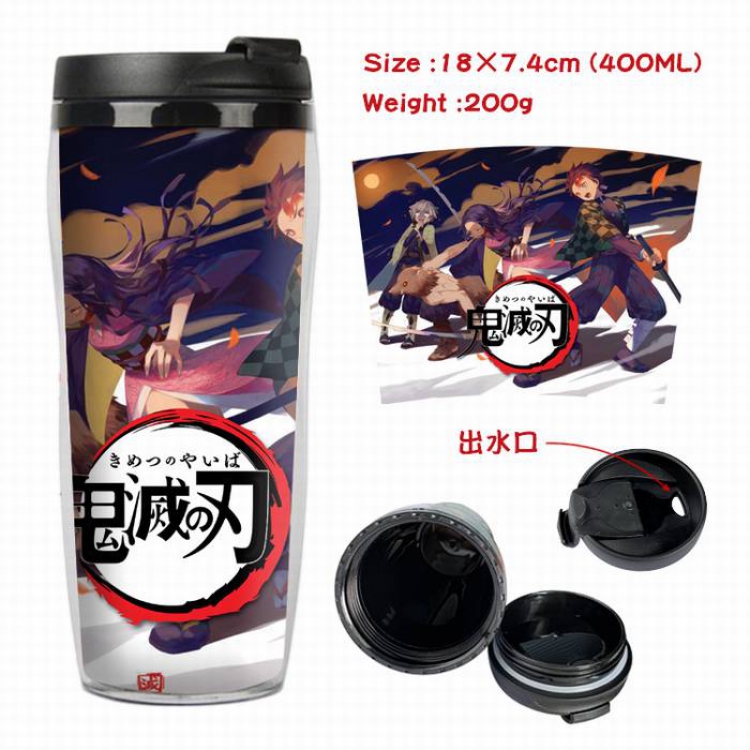 Demon Slayer Kimets-7A Starbucks Leakproof Insulation cup Kettle 7.4X18CM 400ML