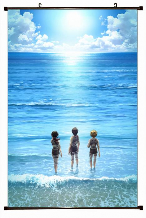 Attack on Titan Plastic pole cloth painting Wall Scroll 60X90CM preorder 3 days J12-145 NO FILLING