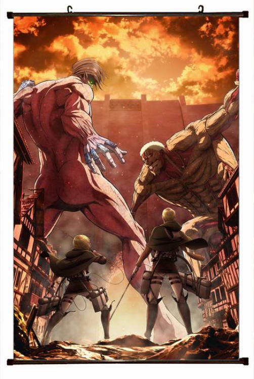 Attack on Titan Plastic pole cloth painting Wall Scroll 60X90CM preorder 3 days J12-146 NO FILLING