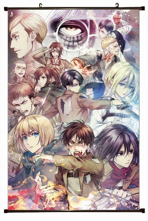 Attack on Titan Plastic pole cloth painting Wall Scroll 60X90CM preorder 3 days J12-153 NO FILLING