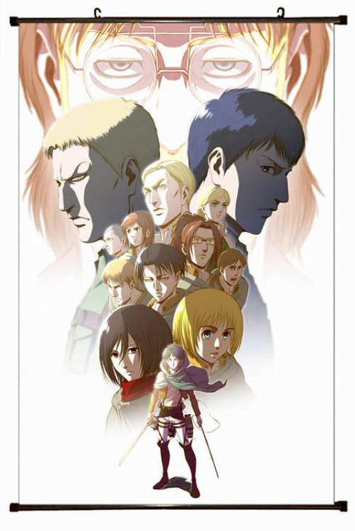 Attack on Titan Plastic pole cloth painting Wall Scroll 60X90CM preorder 3 days J12-163 NO FILLING