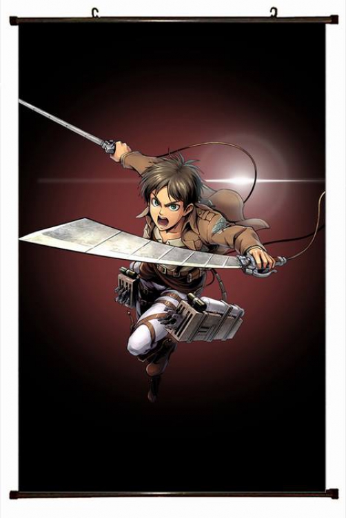 Attack on Titan Plastic pole cloth painting Wall Scroll 60X90CM preorder 3 days J12-173 NO FILLING