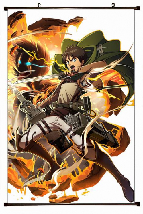 Attack on Titan Plastic pole cloth painting Wall Scroll 60X90CM preorder 3 days J12-170 NO FILLING