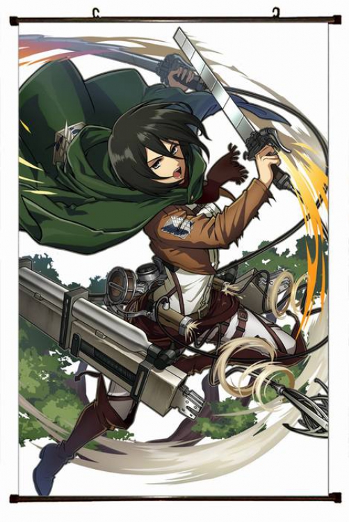 Attack on Titan Plastic pole cloth painting Wall Scroll 60X90CM preorder 3 days J12-183 NO FILLING
