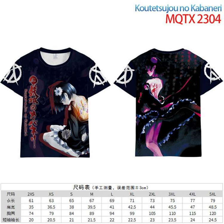 Koutetsujou no Kabaneri Full color short sleeve t-shirt 10 sizes from 2XS to 5XL MQTX-2304