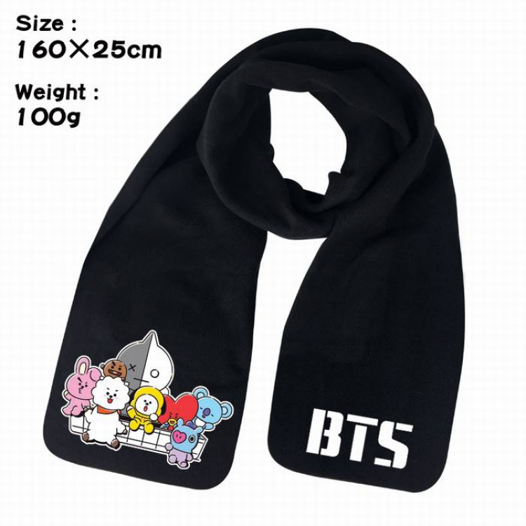 BTS-10A Anime fleece scarf bib 160X25CM 100G