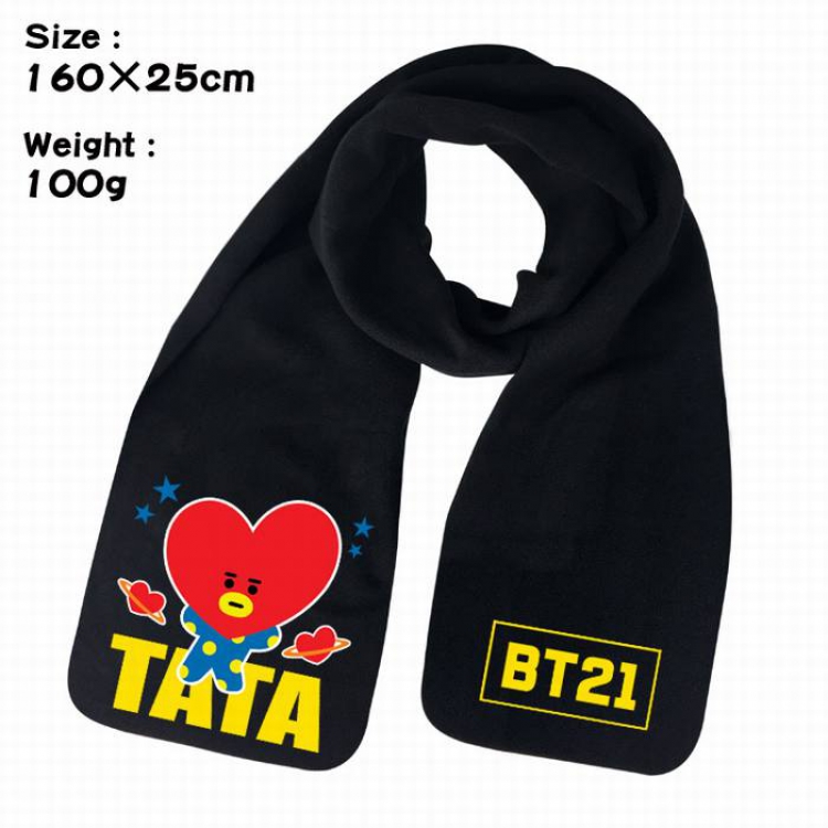 BTS-3A Anime fleece scarf bib 160X25CM 100G
