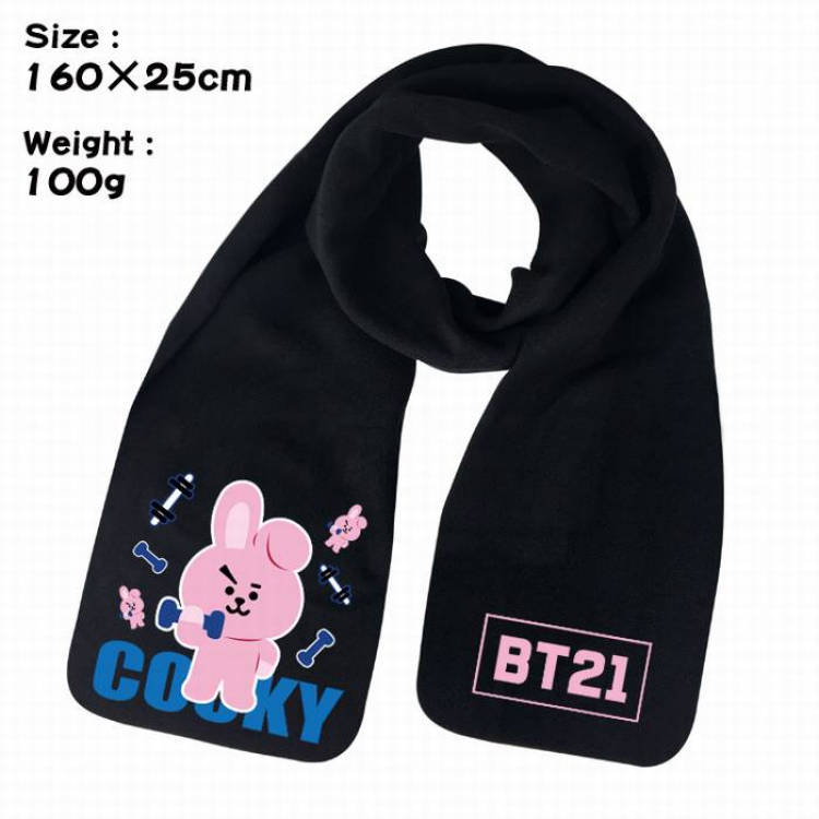 BTS-2A Anime fleece scarf bib 160X25CM 100G