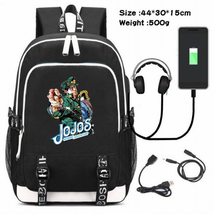 JoJos Bizarre Adventure021 Anime USB Charging Backpack Data Cable Backpack