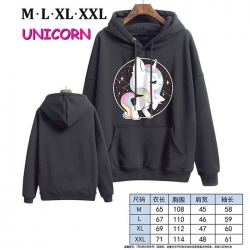 Unicorn-4 Black Printed hooded...