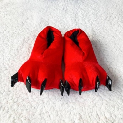 Cartoon plush slippers coral f...