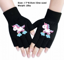 Unicorn-7A Black Anime knitted...