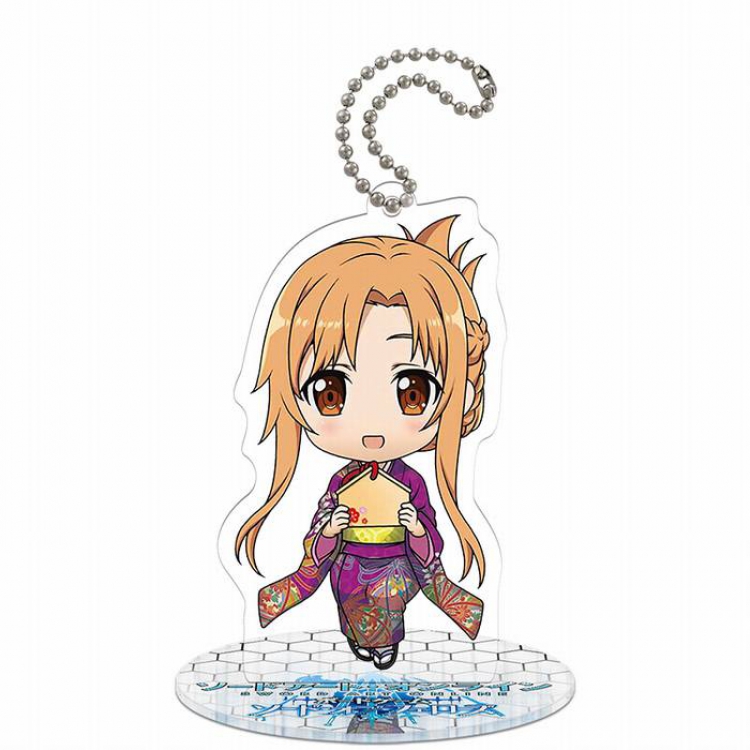 Sword Art Online-6 Q version soma Small Standing Plates Acrylic keychain pendant 8-9CM