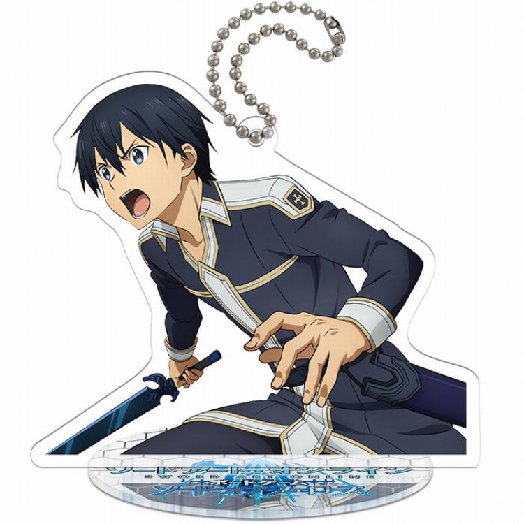 Sword Art Online Kirigaya Kazuto Q version soma Small Standing Plates Acrylic keychain pendant 8-9CM