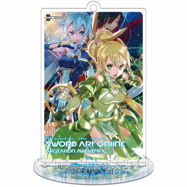 Sword Art Online Alicization-7 Rectangular Small Standing Plates acrylic keychain pendant 8-9CM