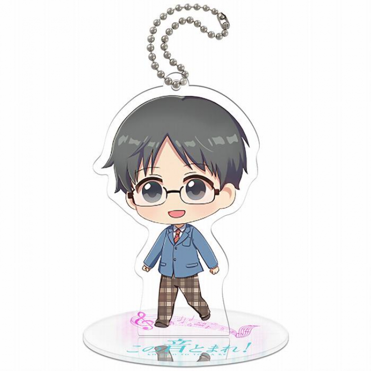 Jump Square-2 Q version soma Small Standing Plates Acrylic keychain pendant 8-9CM