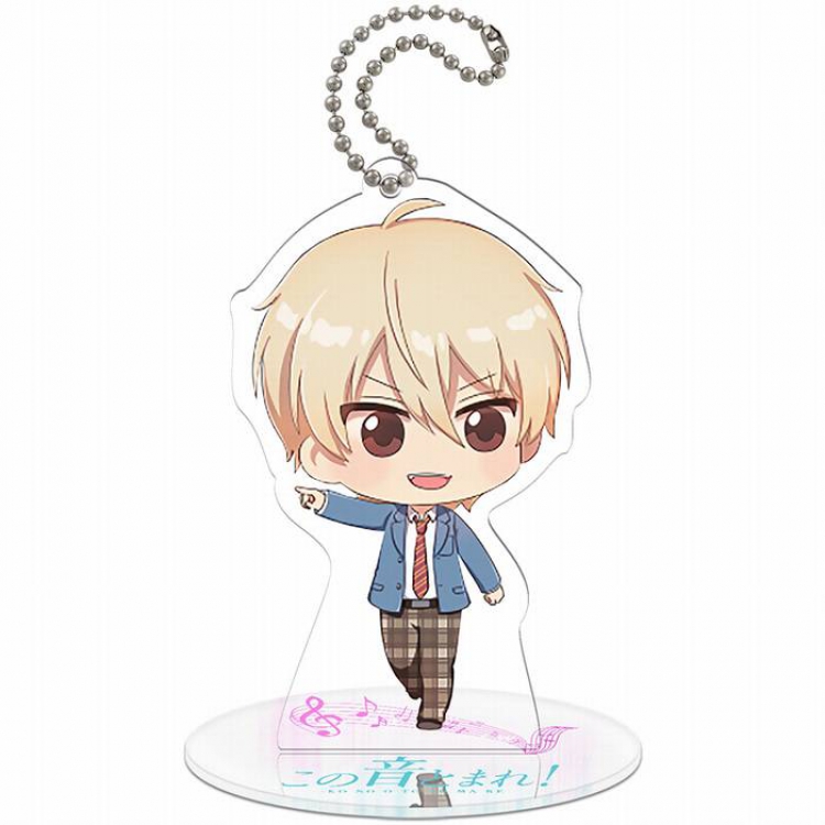 Jump Square-3 Q version soma Small Standing Plates Acrylic keychain pendant 8-9CM