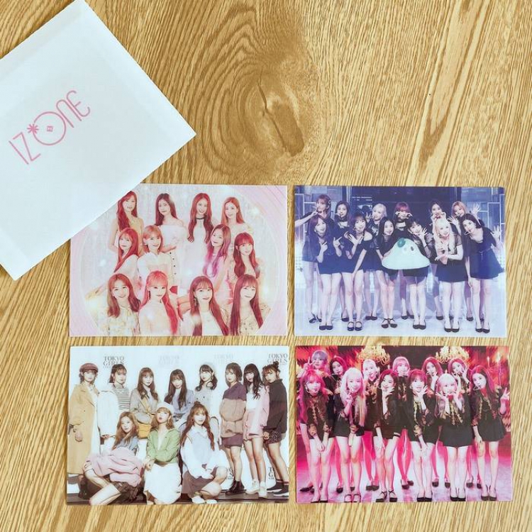 IZONE Photo Card a Set of four 10X14CM 36G price for 10 set