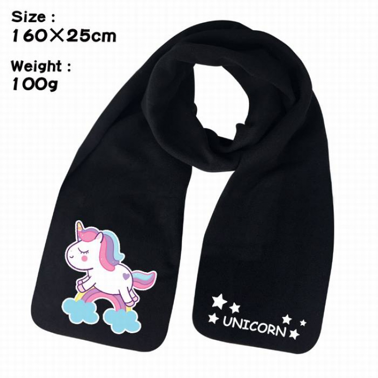 Unicorn-8A Anime fleece scarf bib 160X25CM 100G