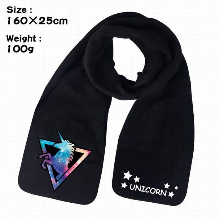 Unicorn-9A Anime fleece scarf bib 160X25CM 100G
