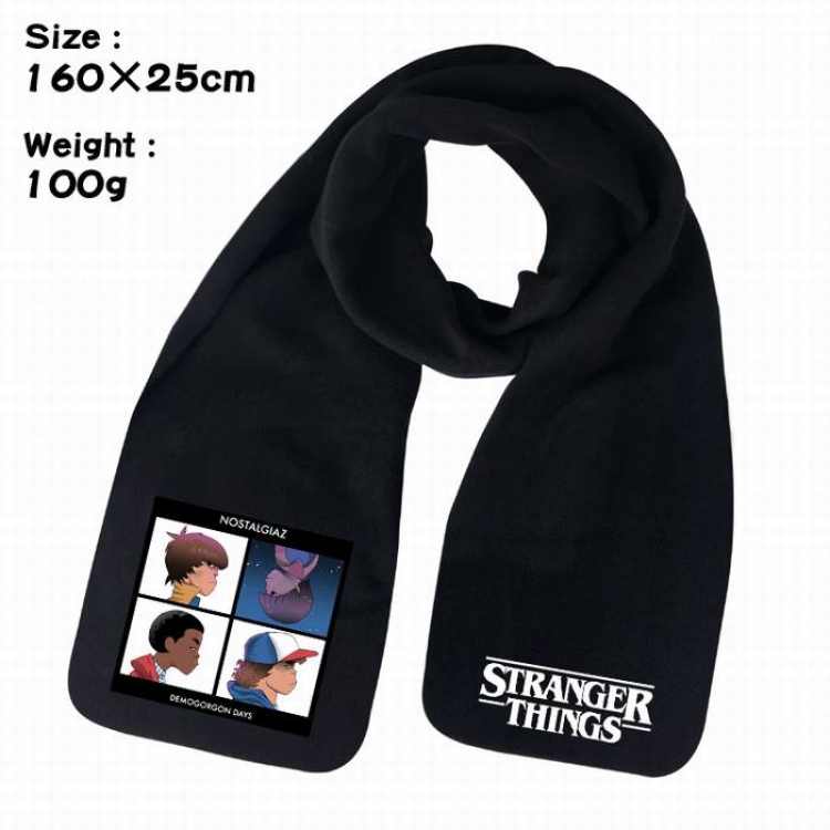 Stranger Things-9A Anime fleece scarf bib 160X25CM 100G