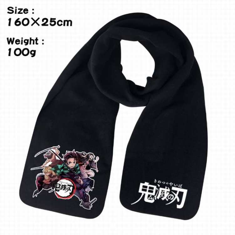 Demon Slayer Kimets-10A Anime fleece scarf bib 160X25CM 100G