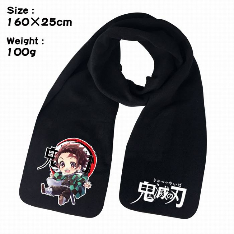 Demon Slayer Kimets-3A Anime fleece scarf bib 160X25CM 100G