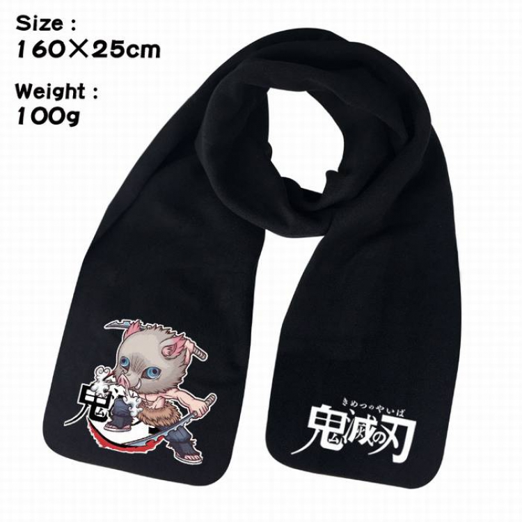 Demon Slayer Kimets-4A Anime fleece scarf bib 160X25CM 100G