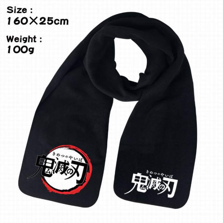 Demon Slayer Kimets-9A Anime fleece scarf bib 160X25CM 100G