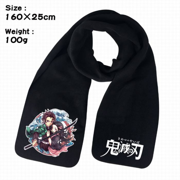 Demon Slayer Kimets-7A Anime fleece scarf bib 160X25CM 100G