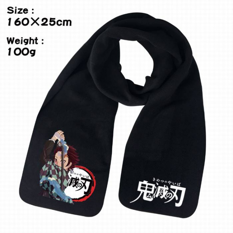 Demon Slayer Kimets-8A Anime fleece scarf bib 160X25CM 100G