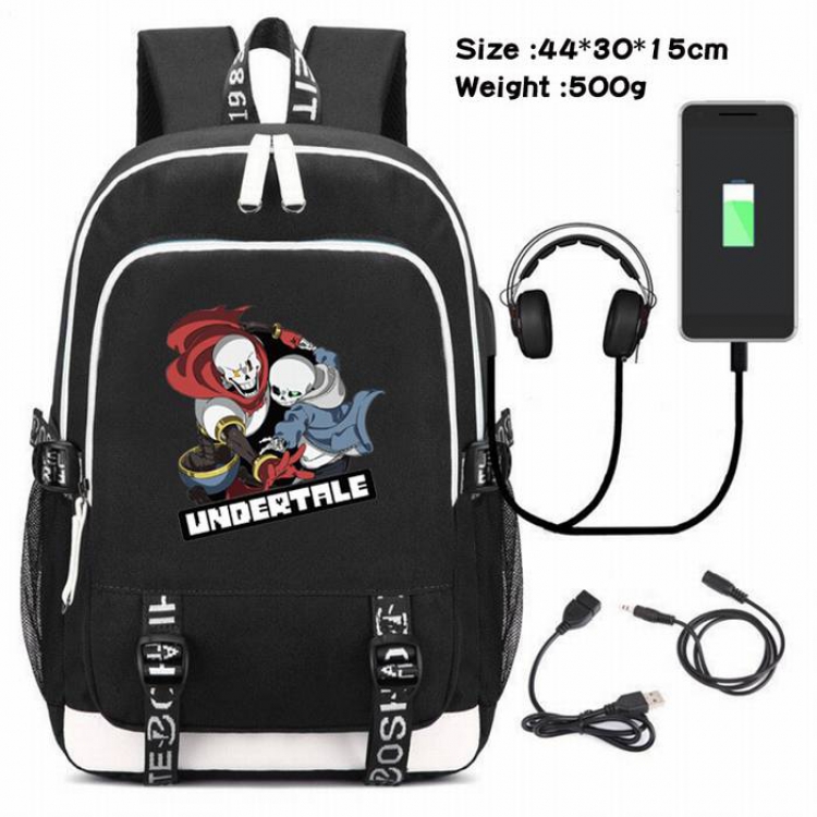 Undertable-062 Anime USB Charging Backpack Data Cable Backpack