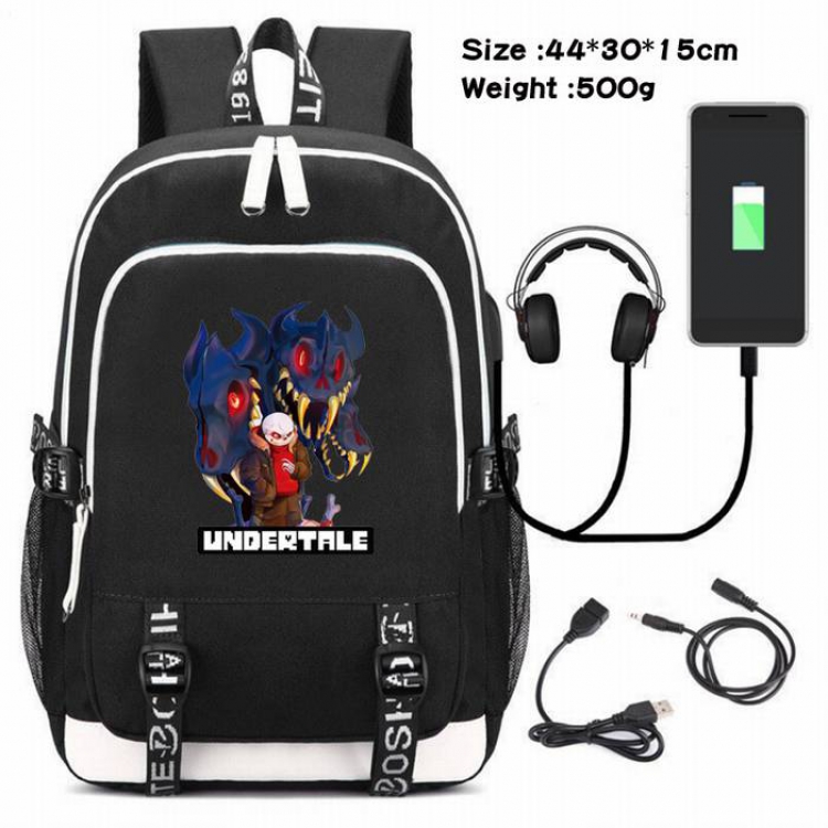 Undertable-061 Anime USB Charging Backpack Data Cable Backpack