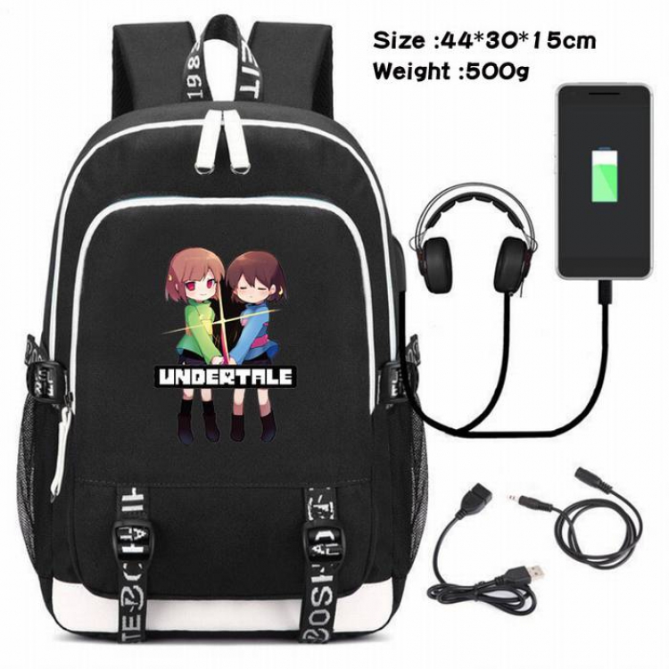 Undertable-064 Anime USB Charging Backpack Data Cable Backpack