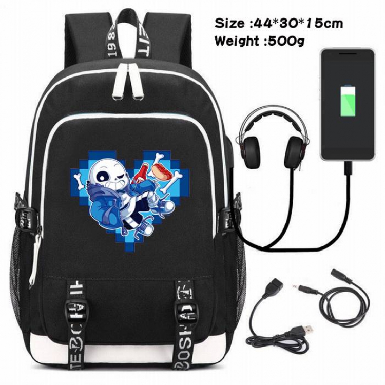 Undertable-067 Anime USB Charging Backpack Data Cable Backpack